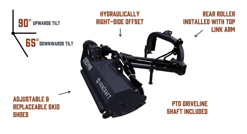 Ironcraft FRF Series Flail Mower (OFFSET/DITCHBANK)