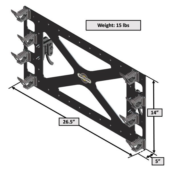 Artillian Tractors ROPS Mount Tool Rack